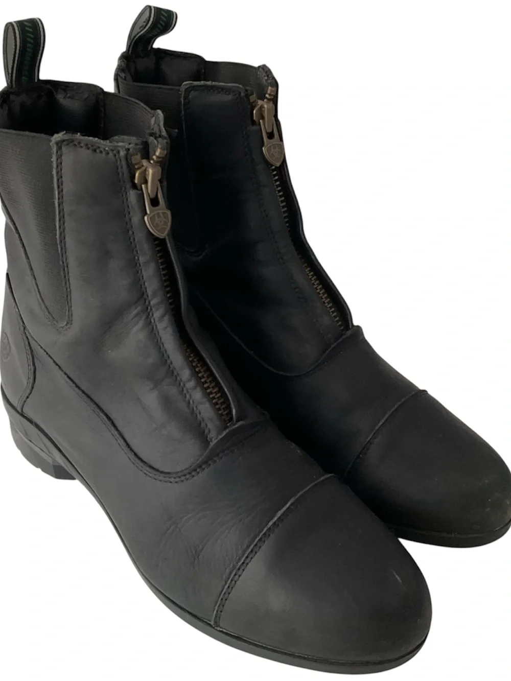ARIAT Heritage IV Center Zip Paddock Black Leather Riding Boots Women’s Size 9